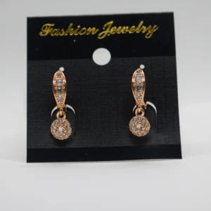 Golden Crystal Earrings for Women Girls