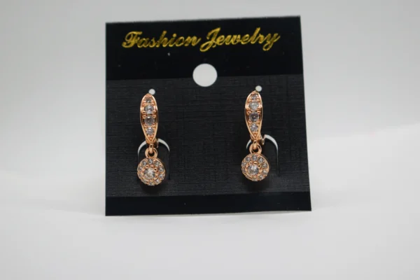 Golden Crystal Earrings for Women Girls