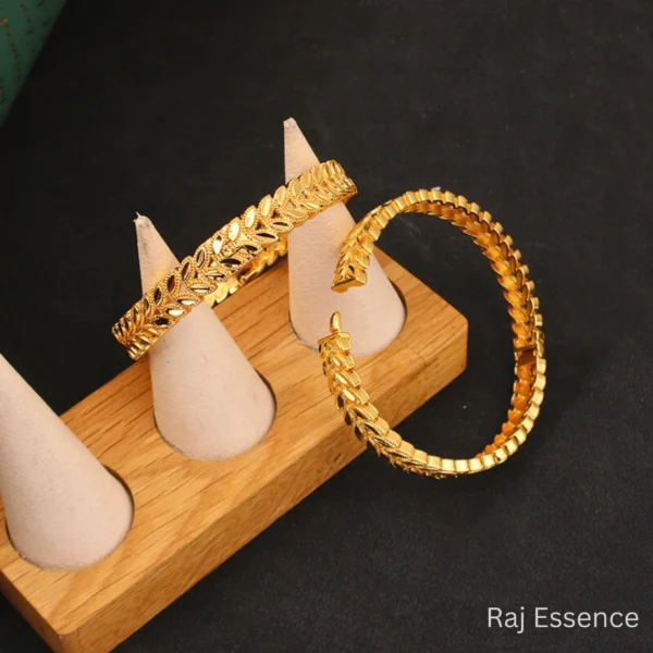 Fancy Adjustable Bangles With Adjustable Ring-1